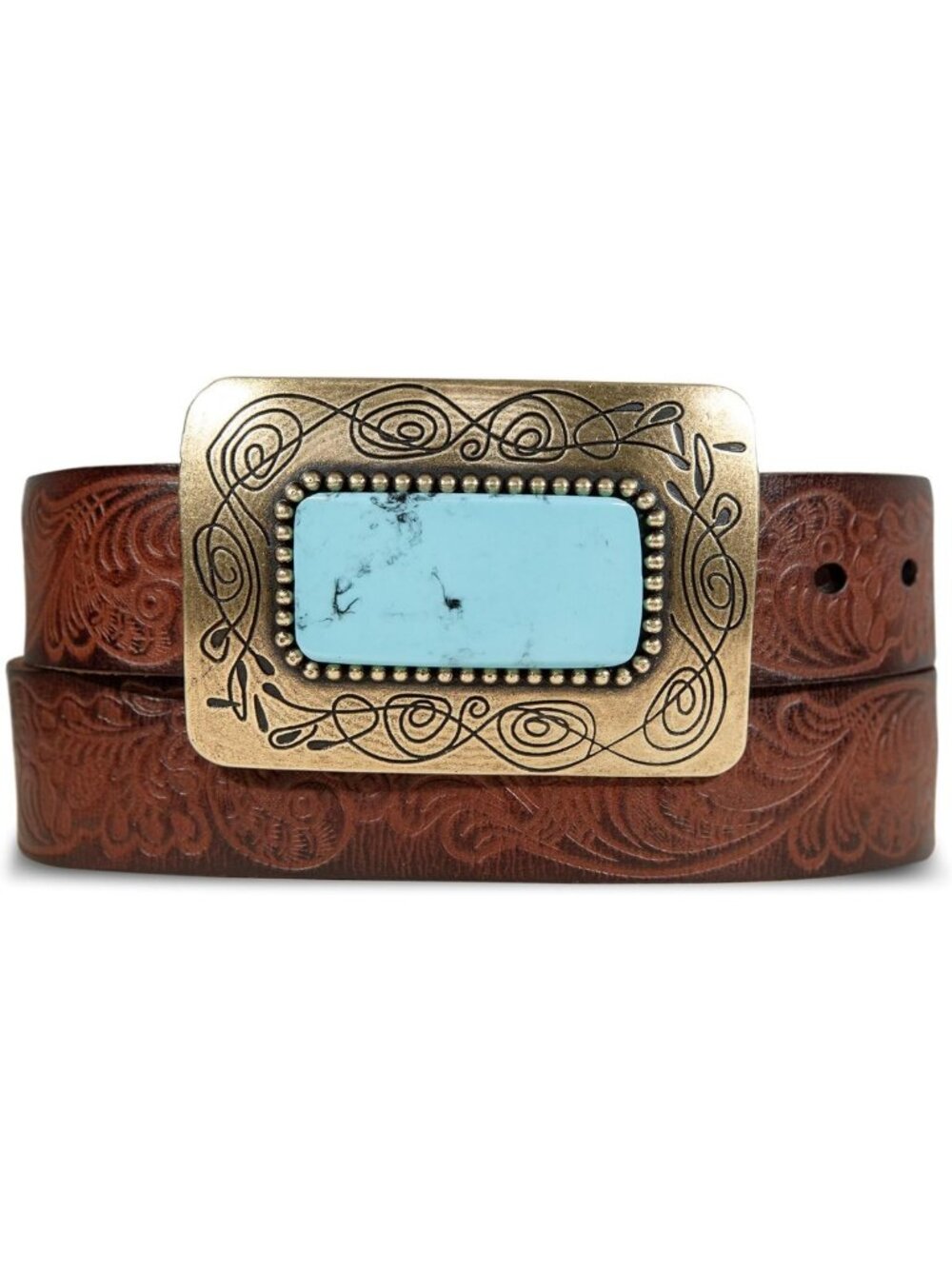 Vintage Western Leather Belt for Women | Classic Fashion Accessory | Buffalo